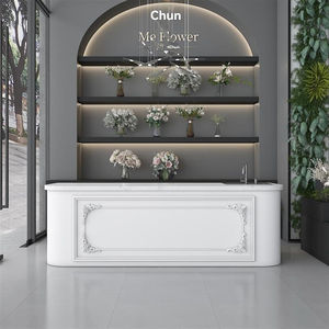 Comptoir <span class=keywords><strong>de</strong></span> caissier en bois durable pour café et hôtel Boutique <span class=keywords><strong>de</strong></span> robes <span class=keywords><strong>de</strong></span> mariée Salon <span class=keywords><strong>de</strong></span> beauté Comptoir <span class=keywords><strong>de</strong></span> bar à eau - Product Image 2