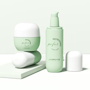 Botol Pompa Lotion Kosmetik Desain Baru 30ml 50ml 100ml 120ml Custom, Jar Krim Wajah Serum Perawatan Kulit 30g 50g Set - Product Image 6