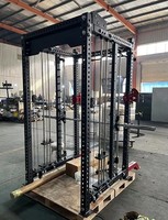 REYK REYK39 Machine à câbles en acier – Équipement de musculation multifonction Smith Front pour l'entraînement des biceps et des triceps, pile de poids de 75 kg, universelle
