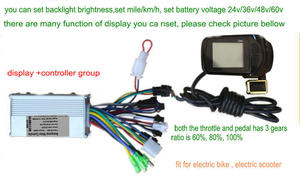 886 hiển thị + Shifter + 6 MOSFET điều khiển 24v36v48v60v250w350w cho xe đạp điện Scooter MTB tự làm phần - Product Image 4