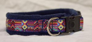 Collar de perro con forro polar, ajustable, Azteca, elección de colores de forro polar - Product Image 3