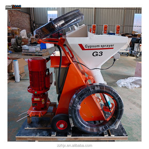 Machine à enduire au plâtre de ciment, machine à enduire automatique, machine à pulvériser du mortier de gypse pour les murs - Product Image 6