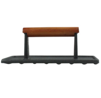 HONGXUAN HX-C003 Prix d'usine Accessoires de barbecue Ensemble d'outils de cuisine personnalisés Robuste Presse à hamburgers en fonte antiadhésive