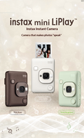 Kamera Digital Hibrida Fujifilm Mini LiPlay Portabel untuk Rekam Suara Smartphone & Kamera, Ide Hadiah Unik untuk Pernikahan & Pesta