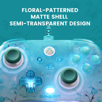 Manette Filaire GameSir T7 Pro Design Floral pour Xbox Series X/S et Xbox One, Compatible avec Joystick et Gâchettes à Effet Hall
