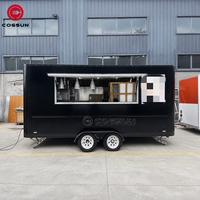 Fourgonnette de restauration mobile Cogsun avec four à pizza portable, crêpes sucrées et service de bière