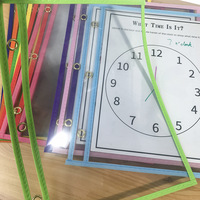 Carpeta de Archivo Impermeable Tamaño A4 con Bolsillos Borrables en Seco, Pizarra Transparente para Escribir y Dibujar, Bolsa para Pinceles Secos para Niños y Enseñanza