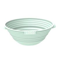 Kit de démarrage pour la fabrication de pain au levain, pliable, avec panier de fermentation en silicone de qualité alimentaire et poignées, compatible four