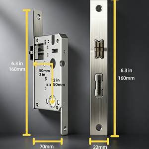 <strong>Serrure</strong> Intelligente Smart Lock Stable Wireless <strong>Connection</strong> Fingerprint Password Key Unlock for Home Apartment Villa Interior - Product Image 6