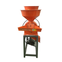 Nouvelle machine combinée 2025 pour décortiquer le riz (100 kg/h) avec moulin à farine de maïs et broyeur-pulvérisateur pour ferme, moteur inclus