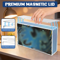 Boîte de rangement magnétique en acrylique résistante aux UV sur mesure pour collection de cartes à collectionner de qualité supérieure