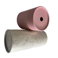 Boîte de luxe personnalisée en papier kraft cylindrique pour cosmétiques, tube rond pour rouge à lèvres, boîte cadeau pour parfum, emballage rigide