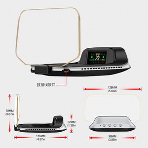 Affichage tête haute (<span class=keywords><strong>HUD</strong></span>) compatible <span class=keywords><strong>Tesla</strong></span> Model <span class=keywords><strong>3</strong></span> avec projection haute définition synchronisée OBD GPS pour affichage de la vitesse et du niveau de batterie - Product Image 5