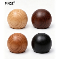 Tapones de Perfume de Madera Natural de Fresno y Haya, Tapa de Bola de 15 mm para Botellas de Vidrio de Aceites Esenciales