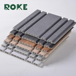 Paneles de Pared de <span class=keywords><strong>Listones</strong></span> WPC, <span class=keywords><strong>Imitación</strong></span> <span class=keywords><strong>Madera</strong></span>, Color Negro 3D, para Decoración de Interiores - Product Image 1