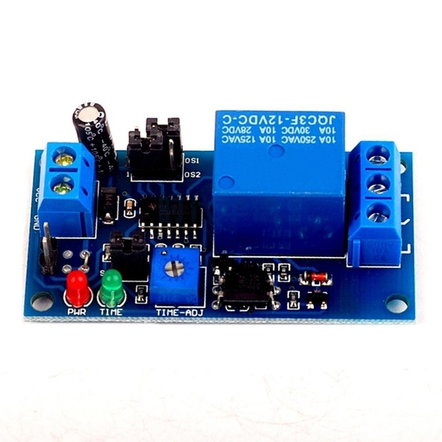 OKY3011-7 DIY Time Delay Switch Module 5V/12V, for Auto Lighting Control, Water Pump Timer and Vibration Security Alarm