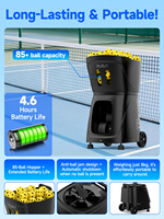 Robot de pickleball PUSUN PP-SMART PRO, machine de pickleball intelligente, commande par application, distributeur de balles portable pour club professionnel