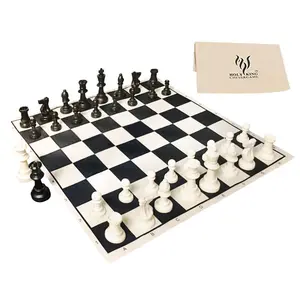 Conjunto De Jogo De Xadrez De Viagem Portátil Personalizado Tabuado De Pano Roll Up Outdoor Chess Set