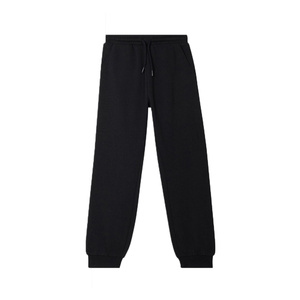 Pantalons de jogging légers pour femmes en coton et polyester, taille mi-haute élastique, poches latérales, revers côtelés aux chevilles, vêtements décontractés d'hiver - Product Image 1
