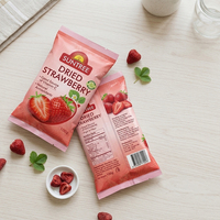 Sachet scellé central en PET/AL/PE de qualité alimentaire, résistant à l'humidité, pour snacks de pruneaux, personnalisable en usine, présentoir OEM, contrôle qualité