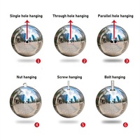Boule creuse en acier inoxydable 304 finition miroir - Sphère décorative intérieure et extérieure pour les marchés mondiaux