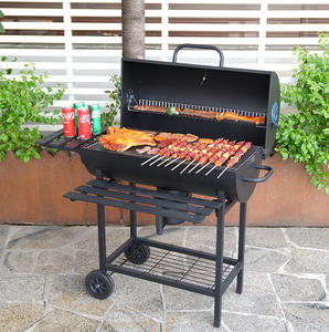 Barbecue au charbon de bois pliable en acier inoxydable - Grand barbecue portable de <span class=keywords><strong>camping</strong></span> de style américain pour la maison - Product Image 4