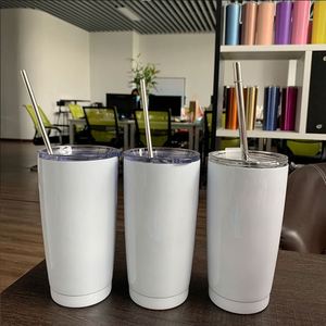 Vente en gros de gobelets isothermes à double paroi en blanc, 20 oz (600 ml), pour sublimation, impression par transfert thermique - Product Image 3