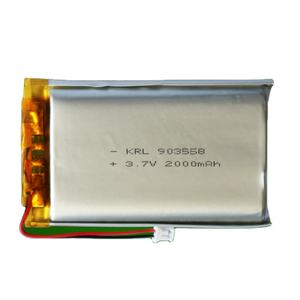 Batterie lithium-ion Grade A 903450 1800mAh avec connecteur Lipo haute qualité, certifiée KC - Product Image 1