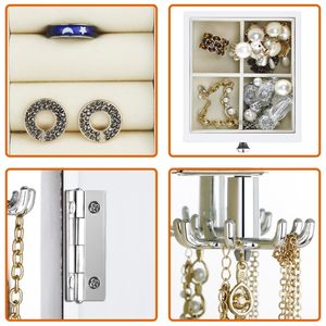 Portes ouvertes joli coffret cadeau en Mdf boîte de rangement de bijoux en bois pour femmes bijoux boîtes de conservation de bijoux de luxe faites à la main - Product Image 4