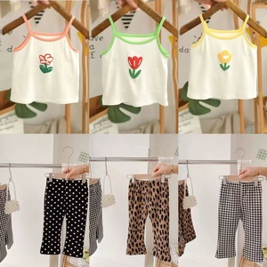 Nuevo tipo gran oferta camiseta de bebé <span class=keywords><strong>pantalones</strong></span> vaqueros 2 uds conjunto niños niñas niños ropa de verano estilo coreano ropa para niños - Product Image 2