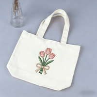 Sacs fourre-tout personnalisés en toile, sacs de shopping avec pochette à clés dissimulée, mini-sacs cosmétiques détachables, sacs fourre-tout pour femmes