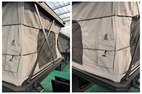 Auvent de camping pliable à dépliage rapide Huntoo pour pick-up, compatible avec la plupart des bacs de camion (Hilux, Ranger, Tacoma, F150), idéal pour la randonnée