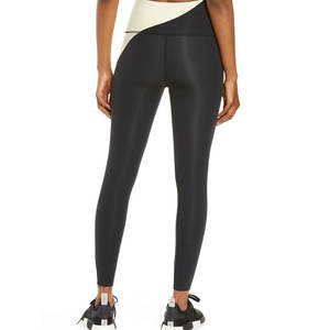 Pantalones de Yoga deportivos de cintura alta para mujer más vendidos 100% mallas técnicas sin costuras de tela de punto informal de alta calidad - Product Image 3