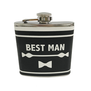 Flasque MARTINI ERISTOFF <span class=keywords><strong>Bombay</strong></span> Sapphire Dewar's Grey Goose avec couvercle en cuir et forme en U pour Dallas Dhu Convalmore Sobieski - Product Image 4