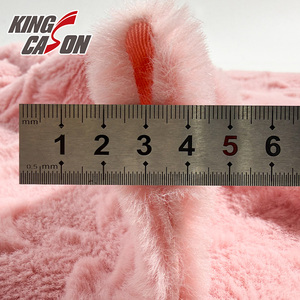 Kingcason - Venta al por Mayor de Tela de Pelo de Conejo Cepillado de Alta Calidad, Peso Medio, Diseño de Estrella en un Solo Lado, para Prendas, Mantas y Textiles para el Hogar - Product Image 5
