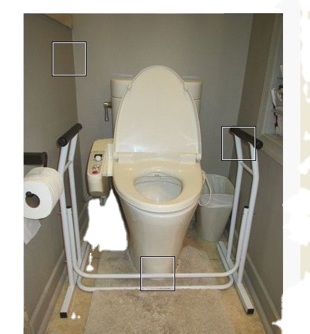 Направляющая для туалета, медицинская вспомогательная рама безопасности для ванной комнаты с поддержкой захвата, ручки, перила