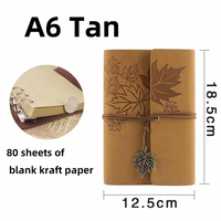 A6 Individuelles Notizbuch mit Weichem Kunstleder-Einband, Geprägtem Logo, Reisejournal, Planer, Elastischem Band, Loseblattbindung, A5-Format als Geschenk