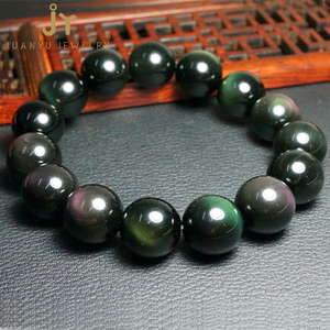 <span class=keywords><strong>Bracelet</strong></span> à breloques pour hommes et femmes, <span class=keywords><strong>Bracelet</strong></span> en <span class=keywords><strong>obsidienne</strong></span> en pierre d'énergie naturelle - Product Image 5