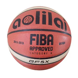 Balon De Basket Ukuran 5 AOLILAI GF5X GF6X GF7X Bola Basket Kulit Aolilai Kustom