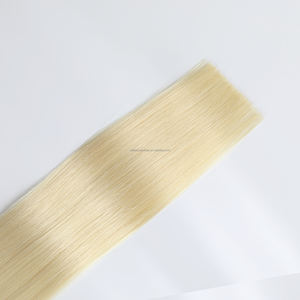 Brasilianische Haarverlängerung, unsichtbar, glatt, Genius-Maschinen-Doppelwebung, intakte Schuppenschicht, Remy-Haar, Blond, 40g-50g, Nr. - Product Image 6