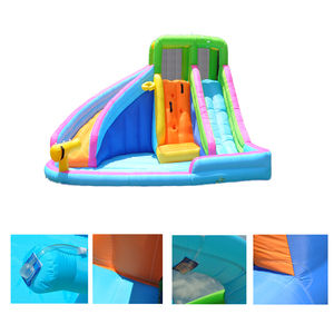 Château <span class=keywords><strong>gonflable</strong></span> aquatique <span class=keywords><strong>avec</strong></span> <span class=keywords><strong>toboggan</strong></span> <span class=keywords><strong>et</strong></span> trampoline pour les fêtes - Jouet de parc aquatique polyvalent - Product Image 4