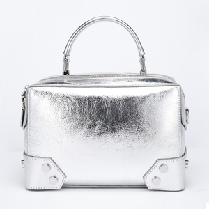 Bolso de mano de cuero genuino para mujer, nuevo acabado de cera de aceite, bandolera Boston, bolso de hombro impermeable con cierre de cremallera a la moda Simple - Product Image 3