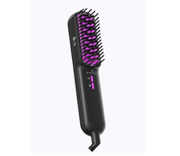 Portable automatique chauffage atomisé huile essentielle eau vapeur cheveux lissage peigne brosse paramètres de chaleur réglables en plastique