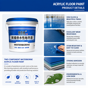 Pintura Acrílica de Secado Rápido para Pisos, Revestimiento Impermeable y Antideslizante para Renovación de Pisos de Cemento en Canchas y Talleres - Product Image 4