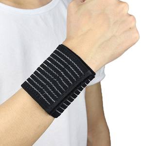 Ztc399 Wrist Support Spandex <b>Elastic</b> <b>Bandage</b> For Adults Universal Sports Usage Dark Skin Color Flexible Design - Product Image 1