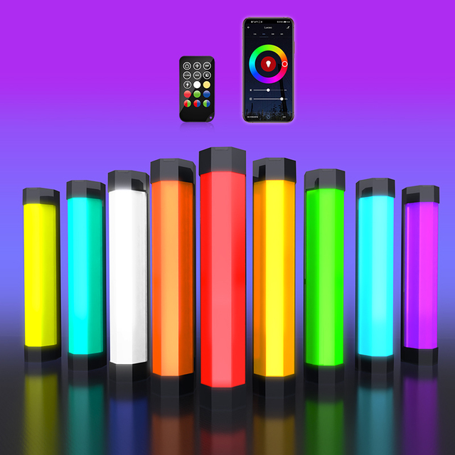 LUXCEO P200 Rgb Led Photography Led Video Lighting Kit Portable Magnetic APP Control Rgb Video Light for Studio Camping