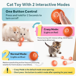 Juguete interactivo inteligente para perros, pelota USB que rebota automática para cachorros, regalo de cumpleaños, producto deportivo de silicona para gatos, carcasa móvil por gravedad para mascotas - Product Image 5