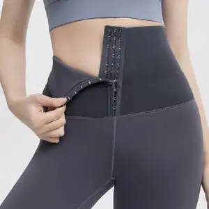 PDEP extra large XL high waist body corn women slim gym working out pants black shaping waist yoga gym pants