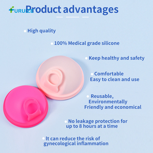 <span class=keywords><strong>Disque</strong></span> <span class=keywords><strong>menstruel</strong></span> réutilisable Furuize pour femmes, <span class=keywords><strong>disque</strong></span> de règles en silicone souple, approuvé CE, lavable, flexible, emballage personnalisé - Product Image 3
