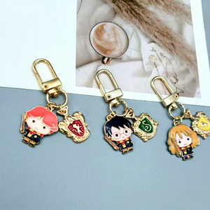 <span class=keywords><strong>Porte</strong></span>-clés personnalisés en gros, ornements de dessin animé, <span class=keywords><strong>porte</strong></span>-clés <span class=keywords><strong>Harry</strong></span> <span class=keywords><strong>Potter</strong></span> magique, <span class=keywords><strong>porte</strong></span>-clés en émail métallique adorable - Product Image 1